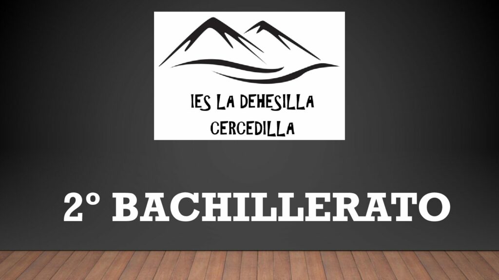 Presentación 2ºBach